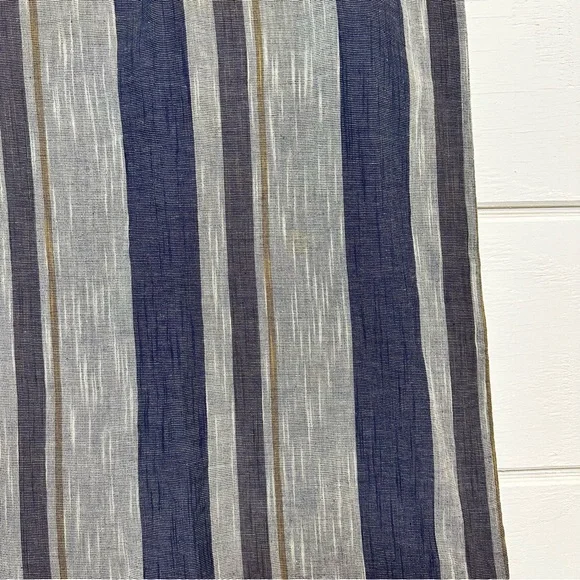 Free People NWT Blue Striped Asymmetrical Wrap Big Sur Midi Skirt Sz 2 - Picture 6 of 12